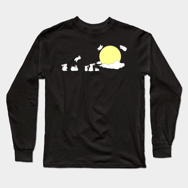 Bunnies at the Sun Long Sleeve T-Shirt by SPAZE